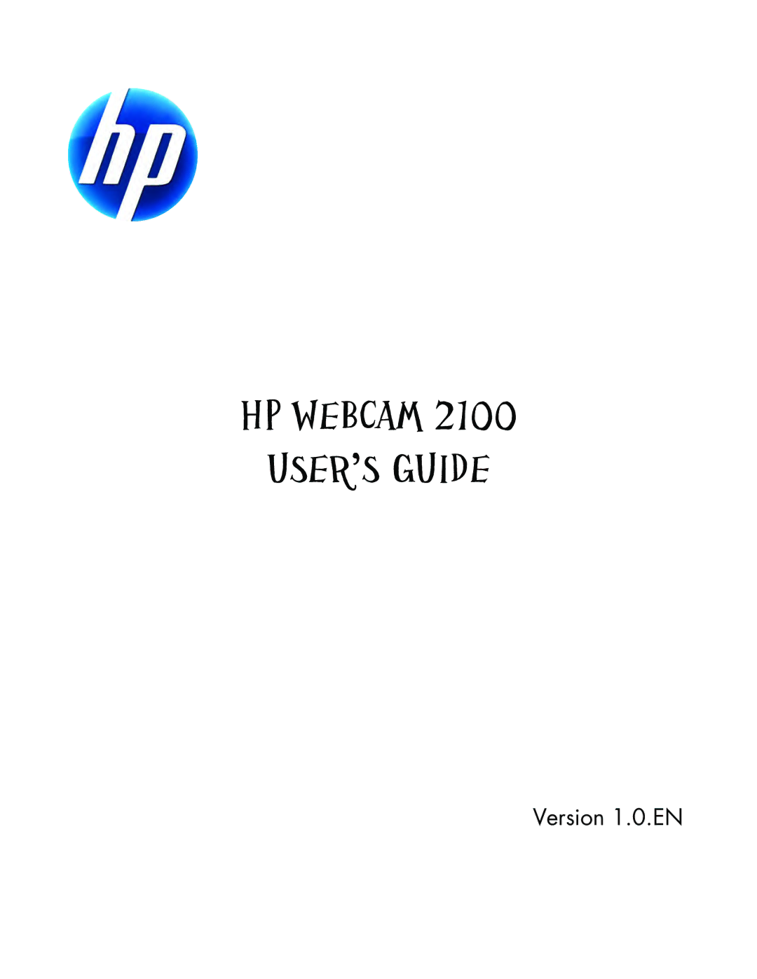 HP 2100 VT/643AA manual HP Webcam USER’S Guide 