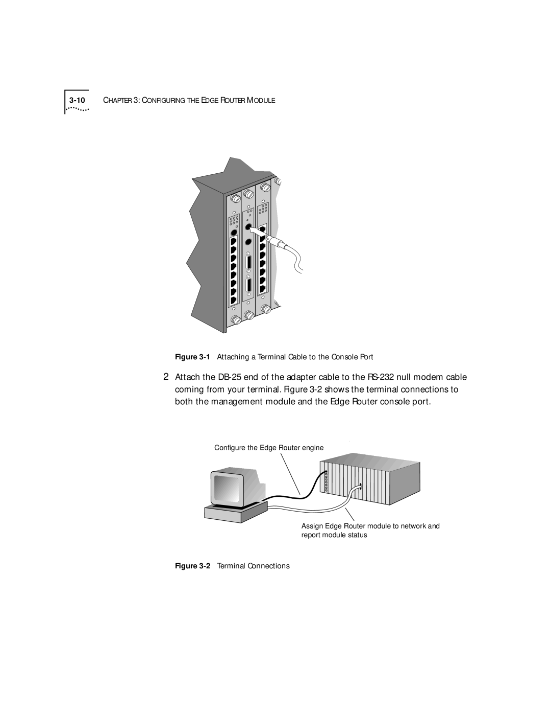 HP 2103R-CSDI manual Attaching a Terminal Cable to the Console Port 