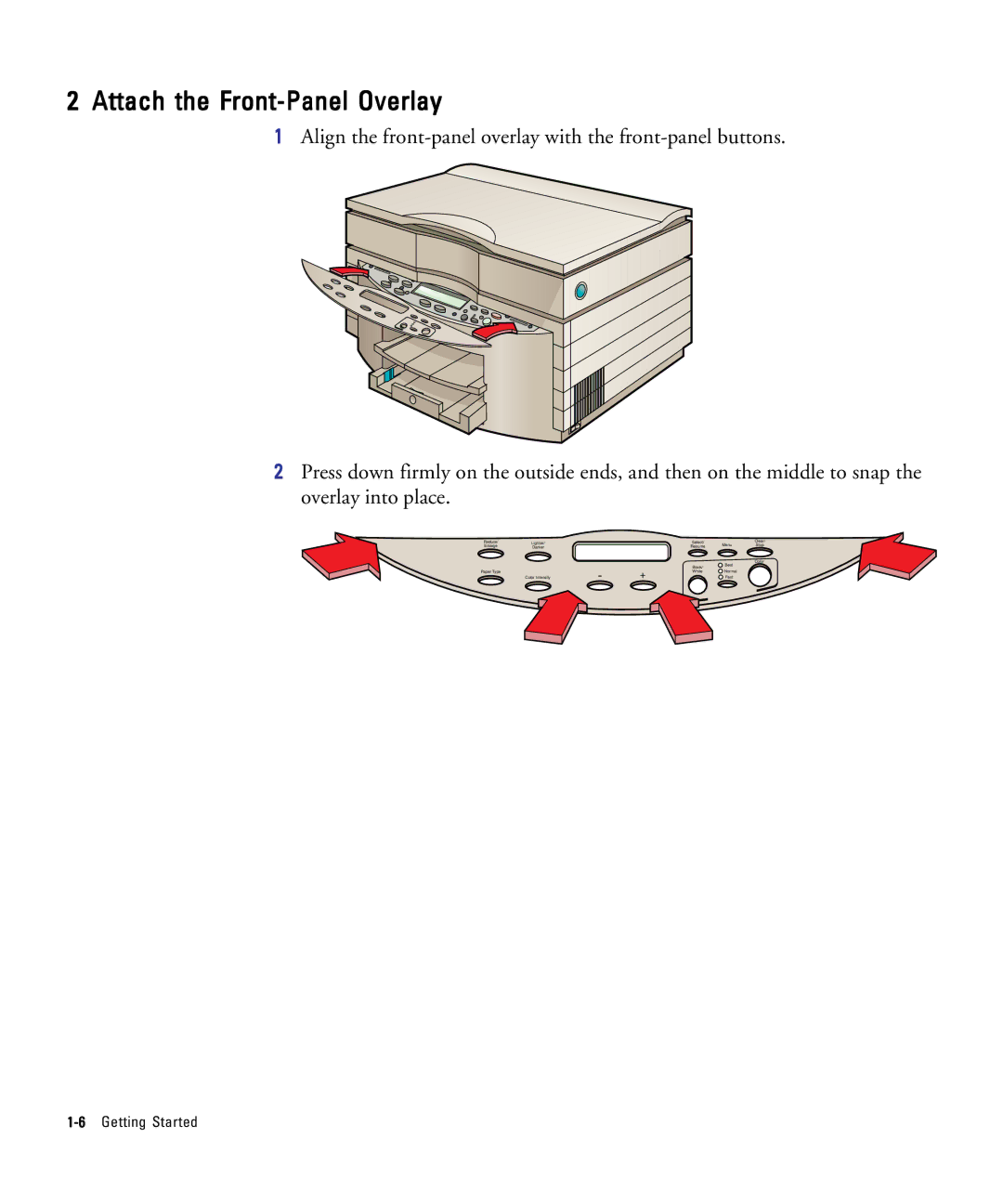 HP 210Lx manual Attach the Front-Panel Overlay 