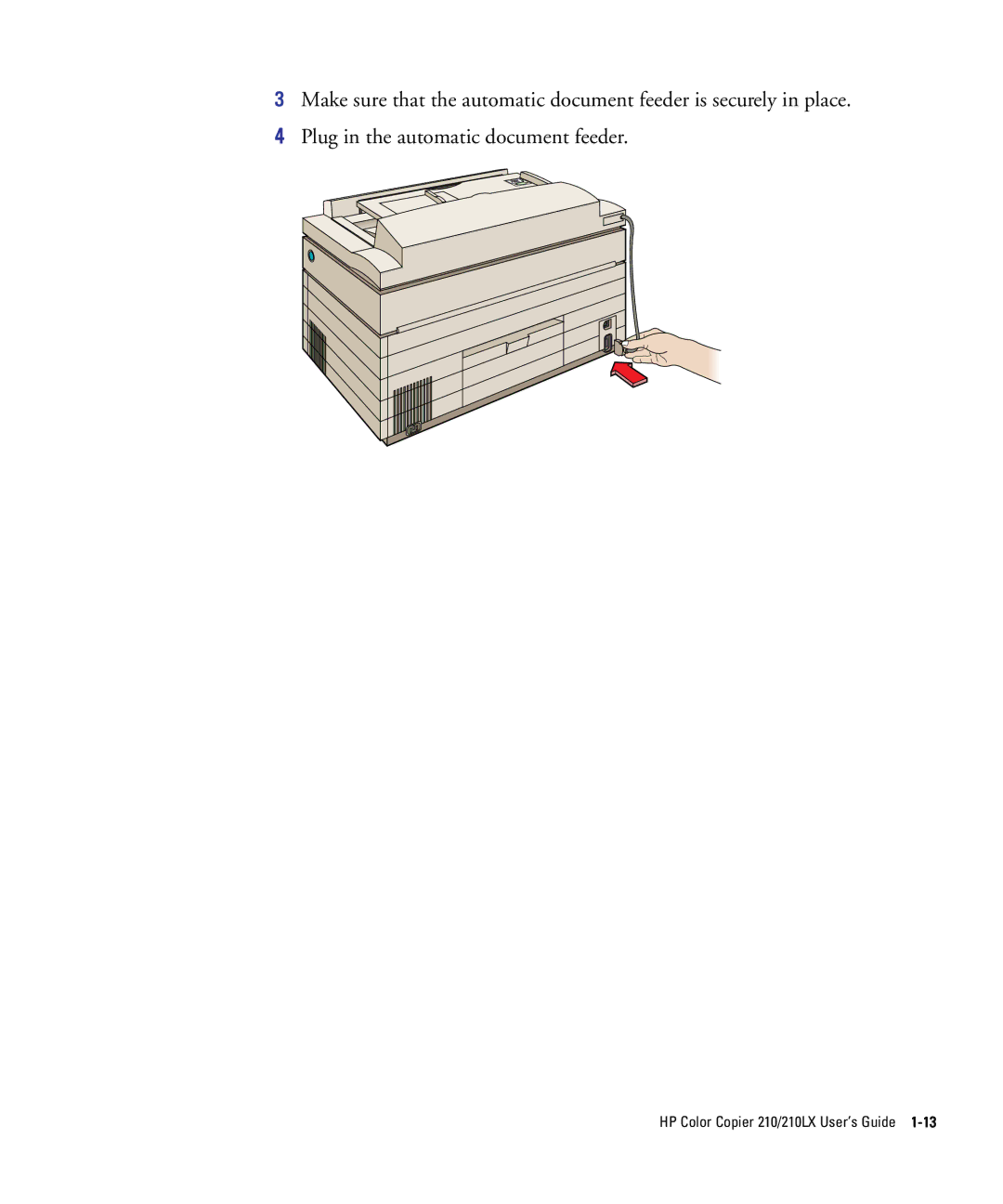 HP 210Lx manual HP Color Copier 210/210LX User’s Guide 