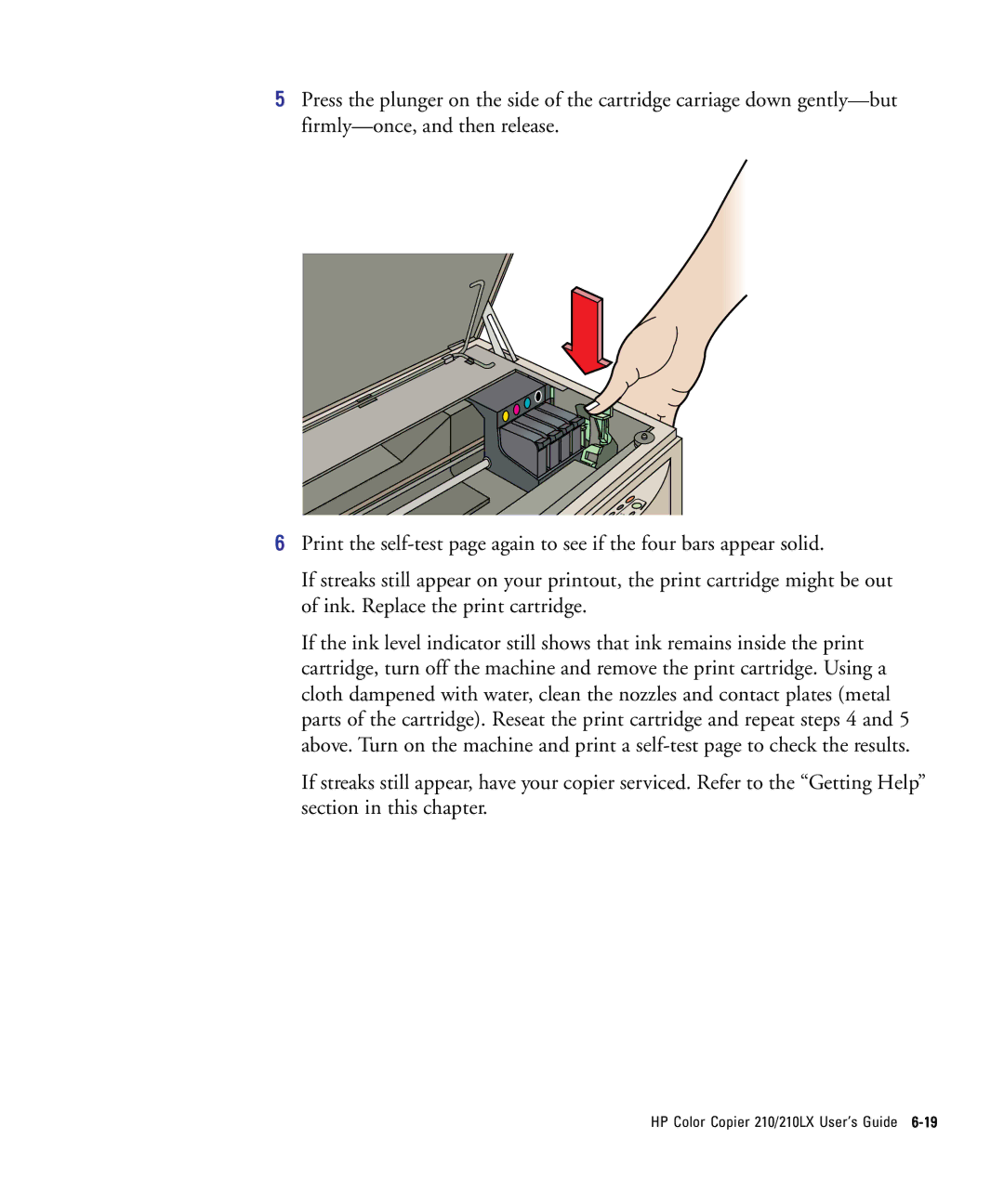 HP 210Lx manual HP Color Copier 210/210LX User’s Guide 