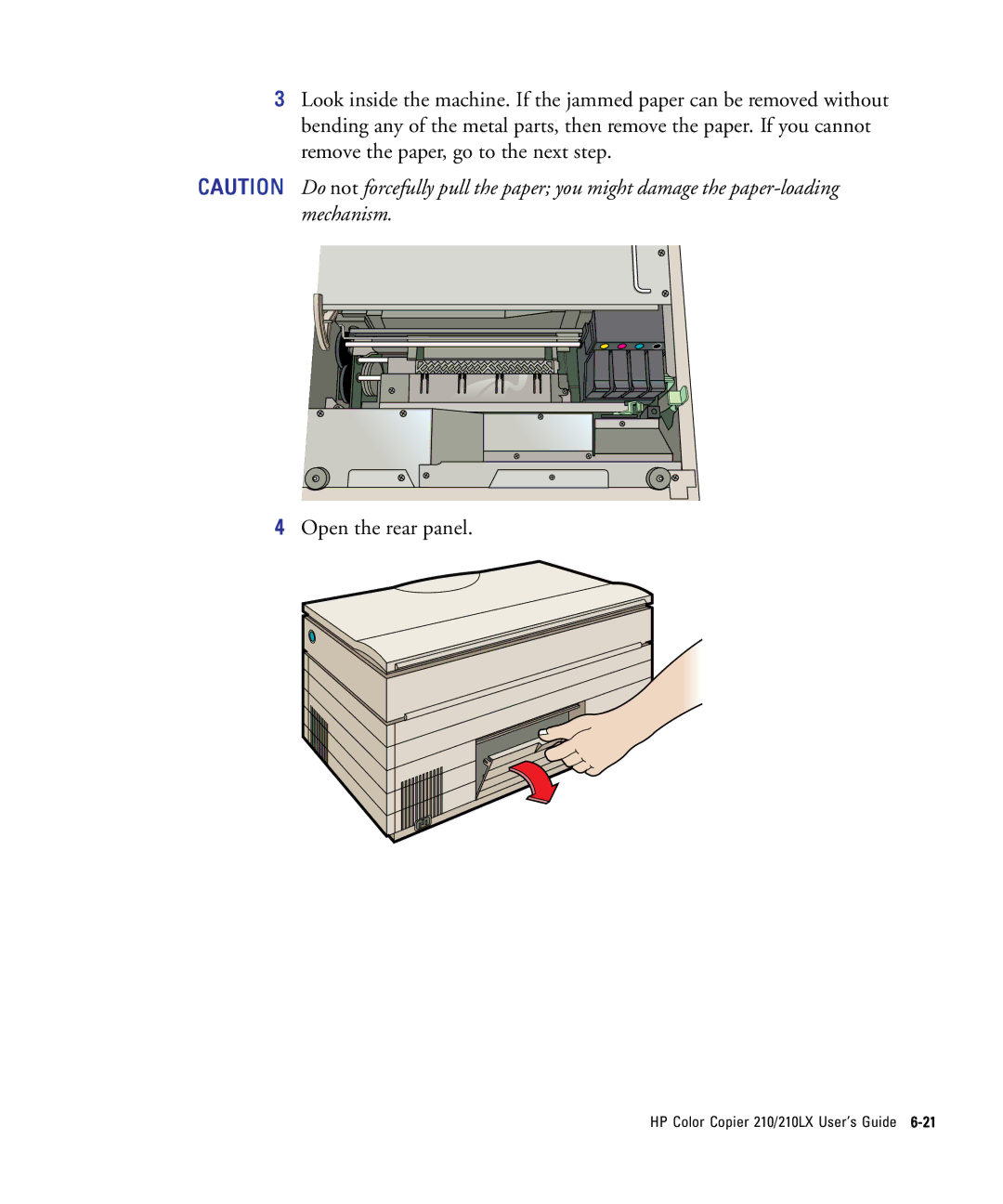 HP 210Lx manual HP Color Copier 210/210LX User’s Guide 