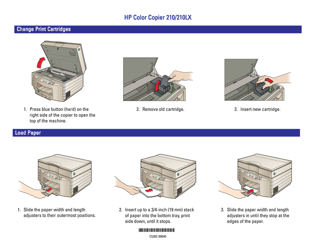 HP 210Lx manual HP Color Copier 210/210LX 