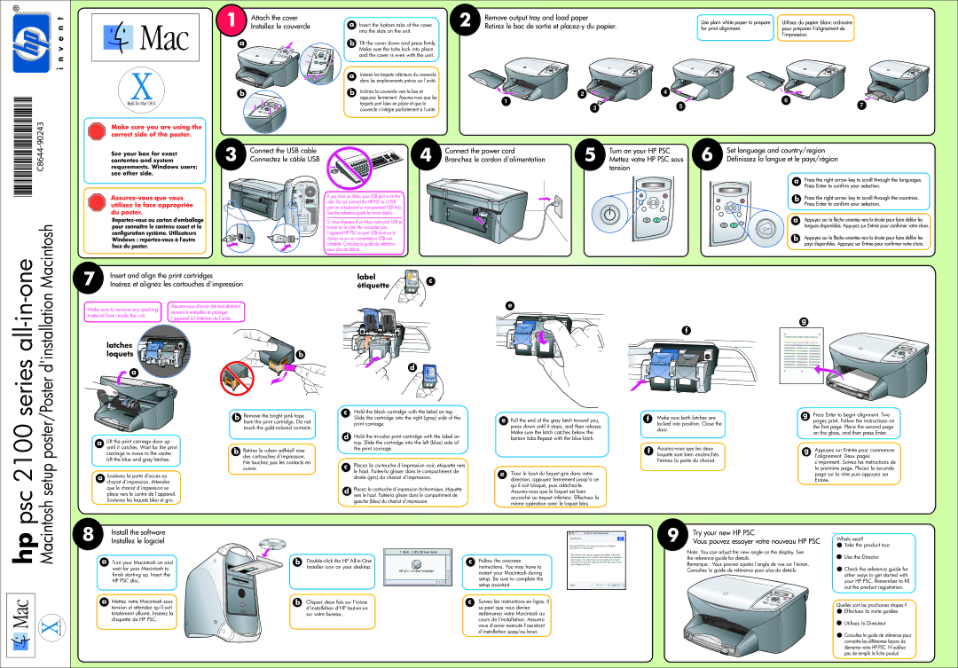 HP 2115, 2110xi, 2108, 2110v manual Turn on your HP PSC Set language and country/region, Try your new HP PSC 