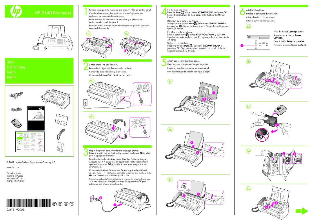 HP manual HP 2140 Fax series 