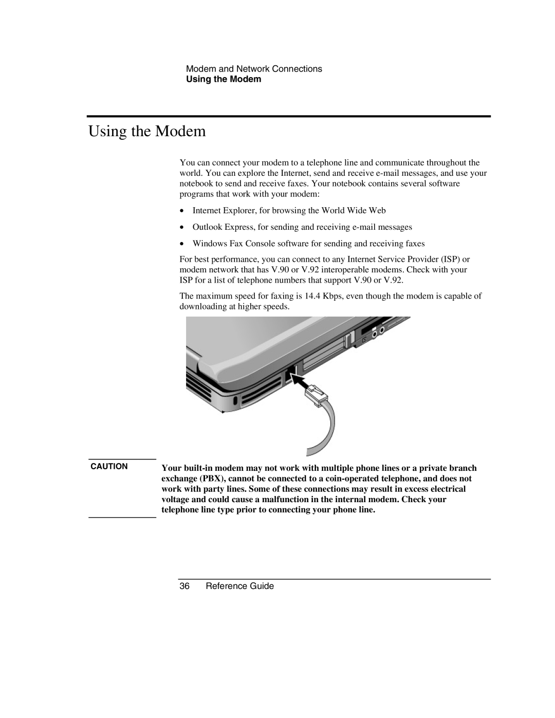 HP 2160AD, 2186AF, 2182US, 2182AT, 2182AF, 2181AF Using the Modem, Telephone line type prior to connecting your phone line 