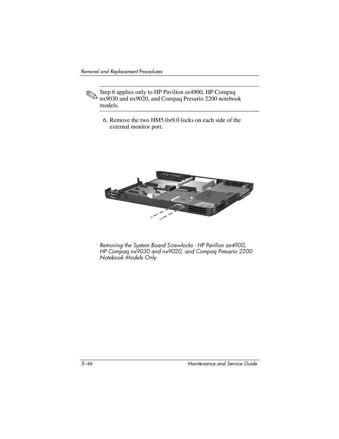 HP 2253AP, 2200, 2209CL, 2206US, 2206AP, 2206AL, 2204US, 2204AL, 2204AS, 2204AP, 2203AP, 2203AL Removal and Replacement Procedures 