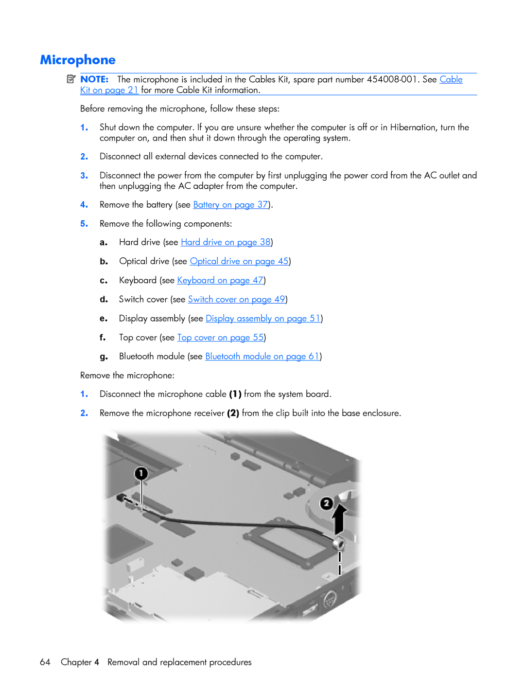 HP 2210B manual Microphone 