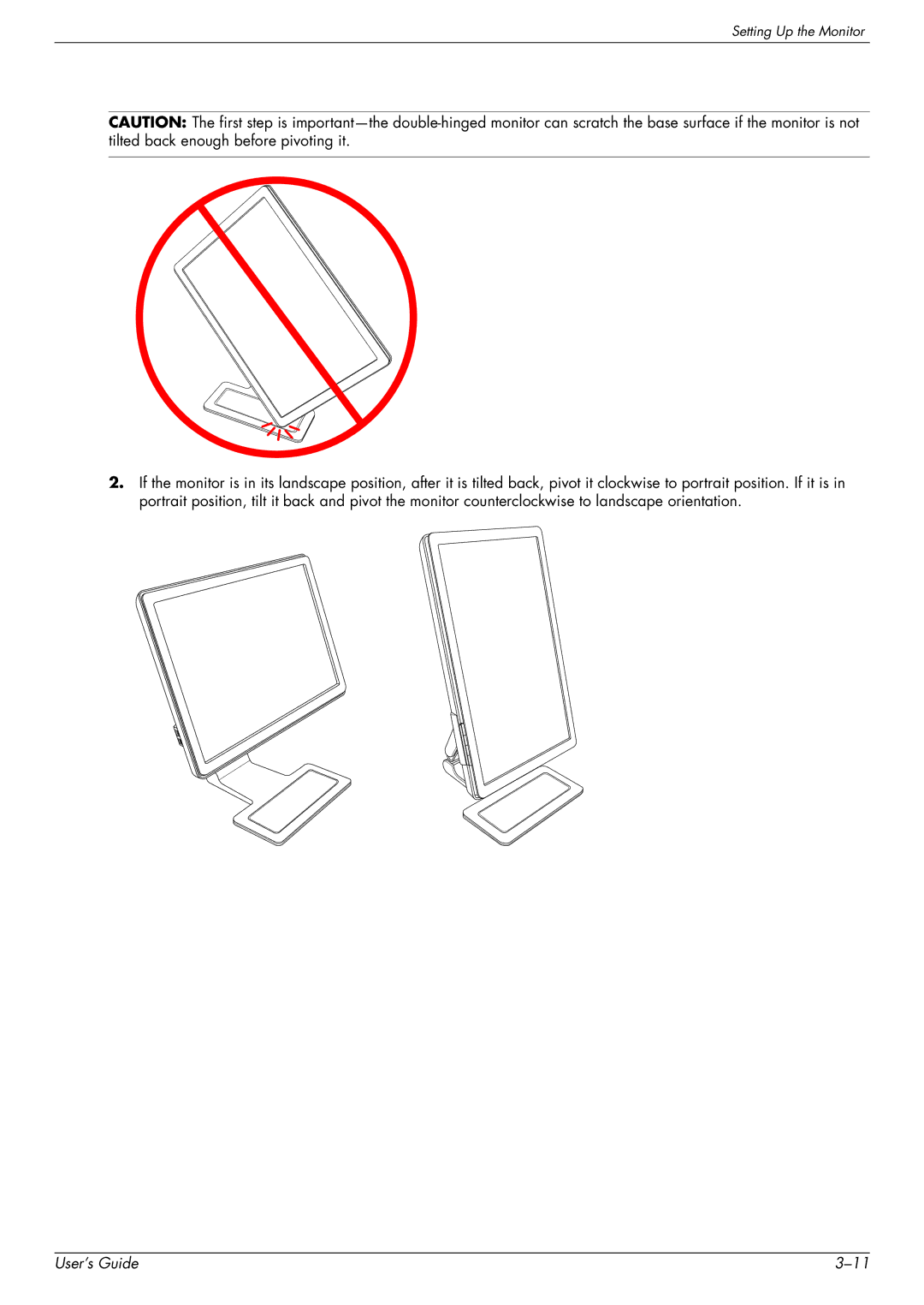 HP W2448H/HC, 2229H, W2558HC, W2228H manual User’s Guide 