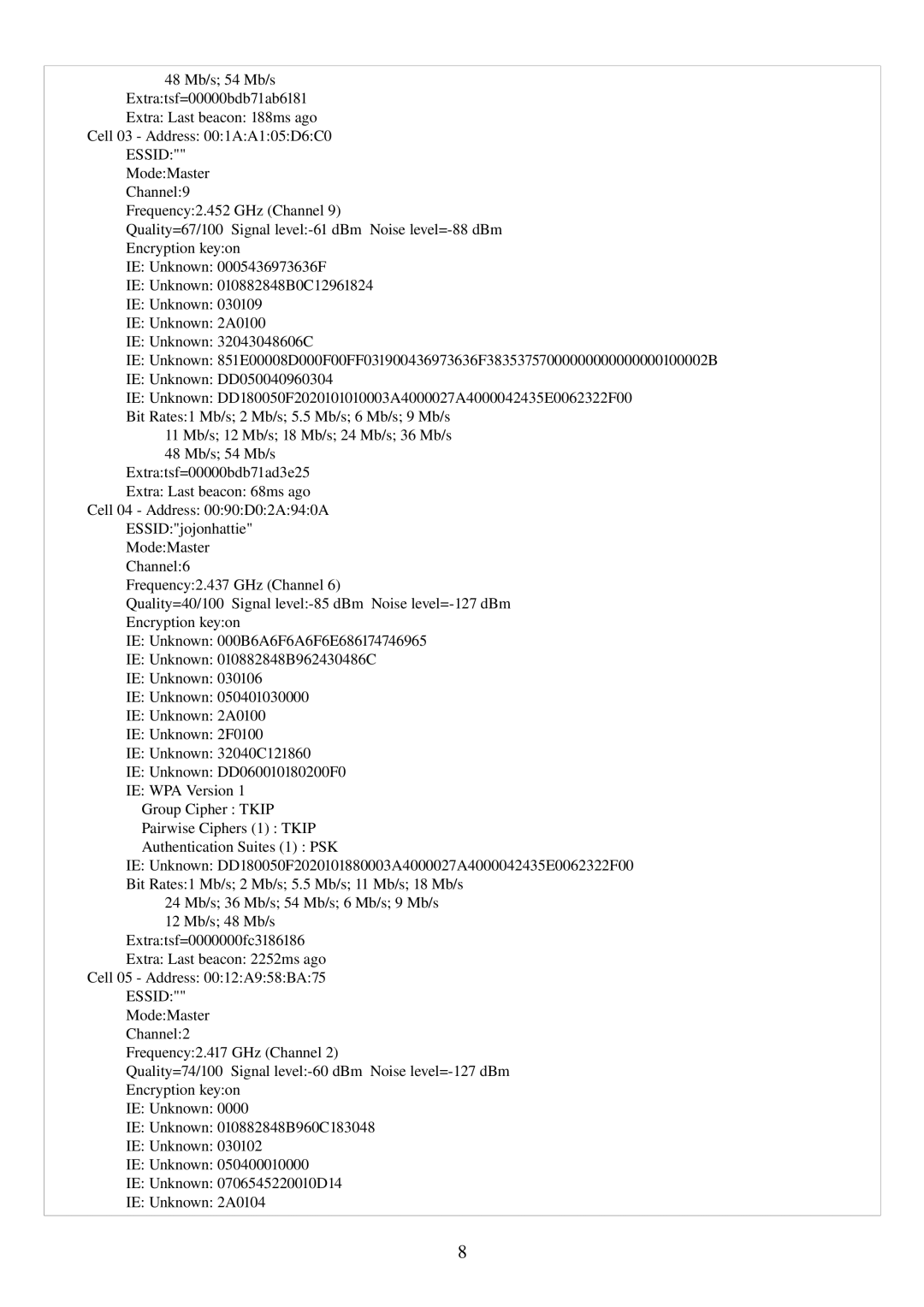 HP 2230S manual 48 Mb/s 54 Mb/s 