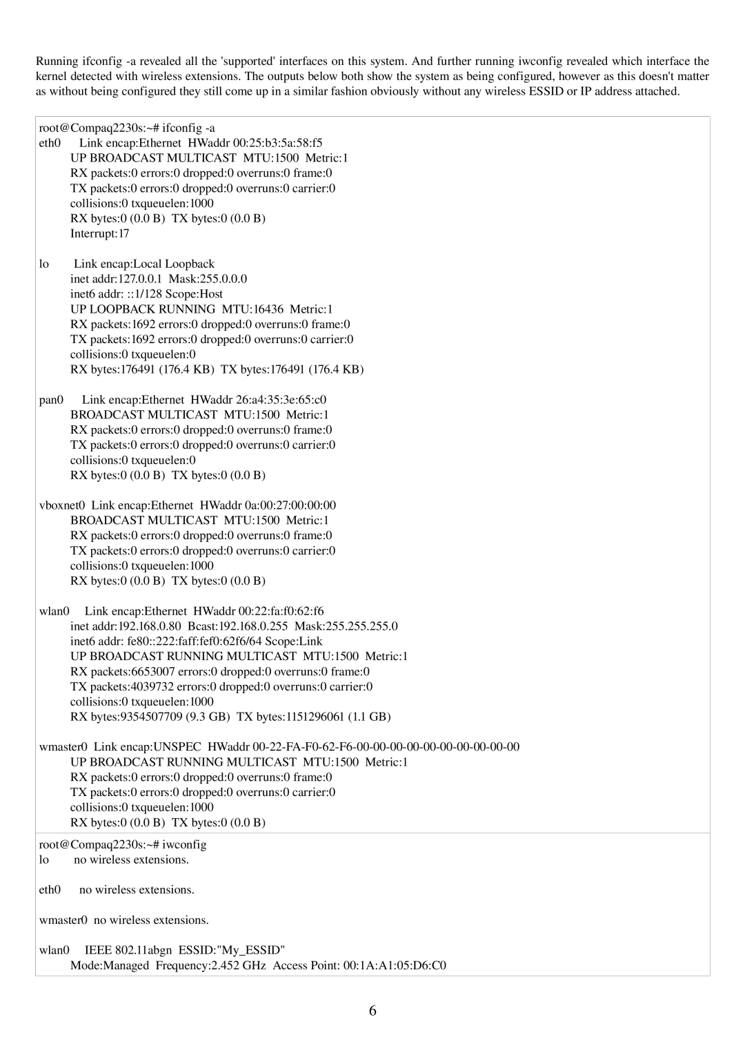 HP 2230S manual Collisions0 txqueuelen0 