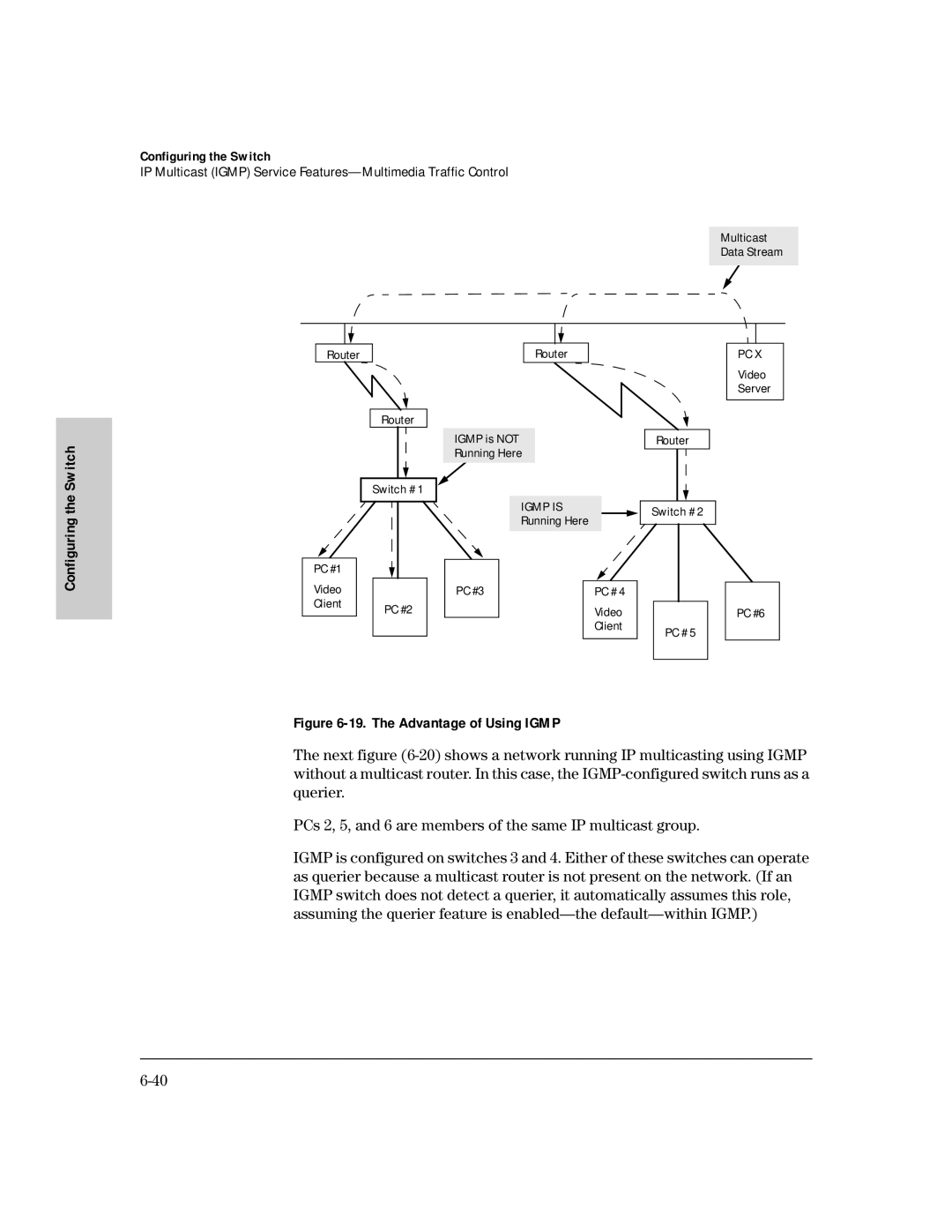 HP 224M, 212M manual Switch, Configuring 