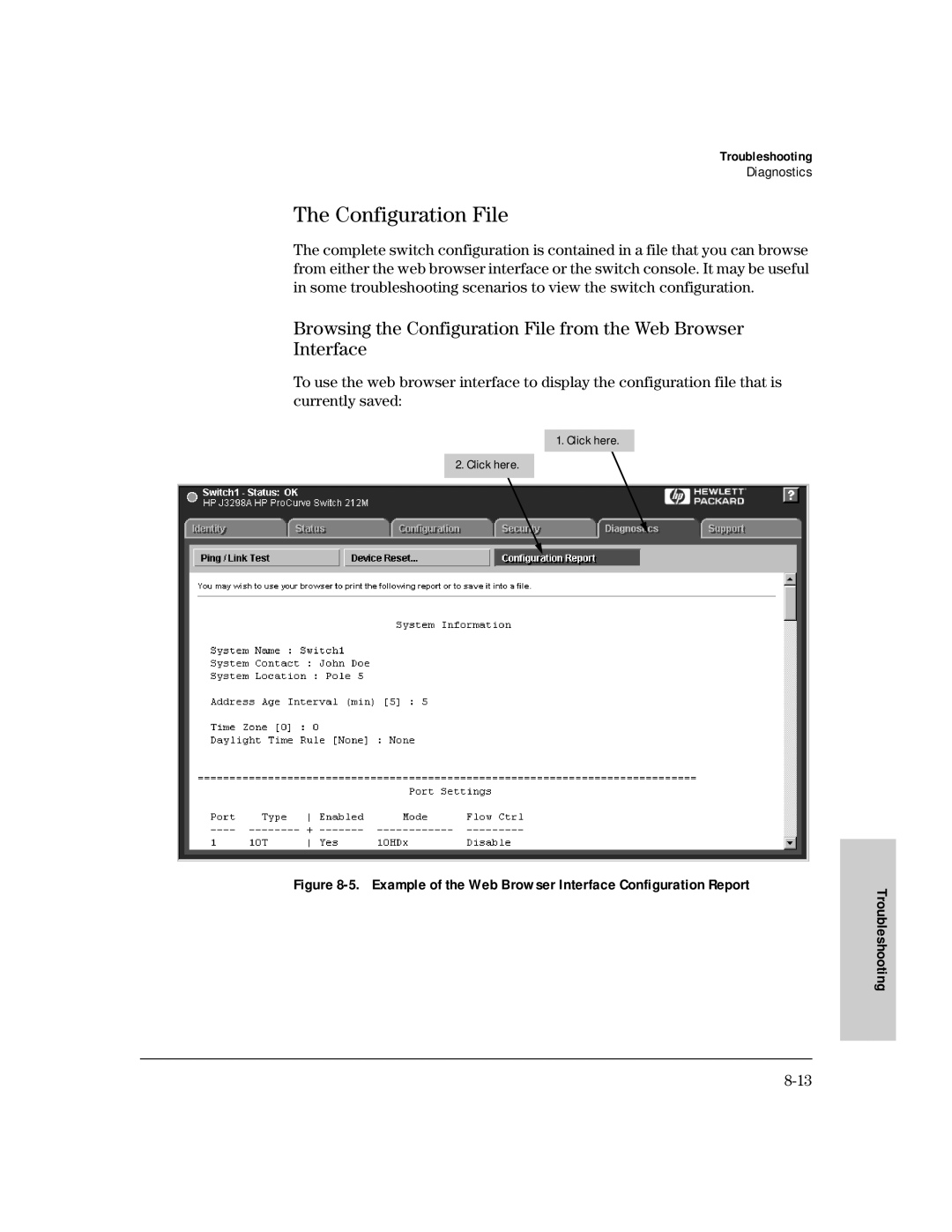 HP 212M, 224M manual Configuration File 