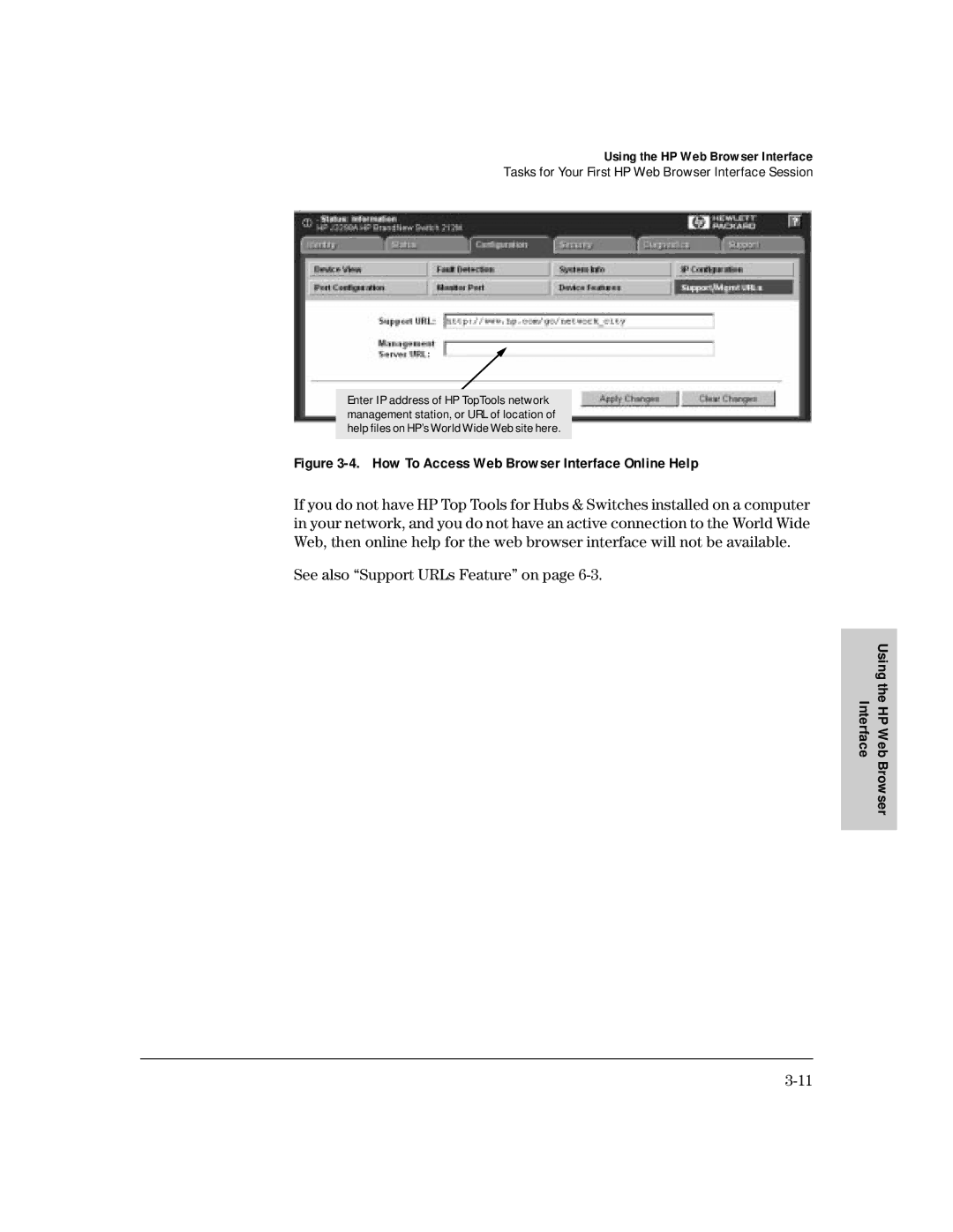 HP 212M, 224M manual How To Access Web Browser Interface Online Help, See also Support URLs Feature on 