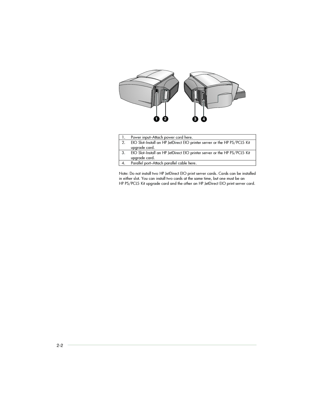 HP 2250, 2200 manual 