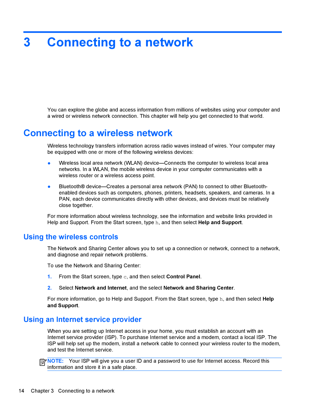 HP 27-k041, 23-m120 Beats SE manual Connecting to a network, Connecting to a wireless network, Using the wireless controls 