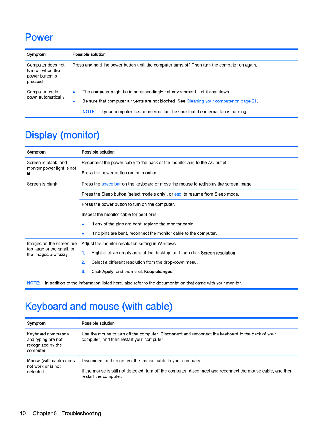 HP Beats 23-n012, 23-p020t, 23-p029c, 23-p017c, 23-p027c, 23-p010 manual Power, Display monitor, Keyboard and mouse with cable 