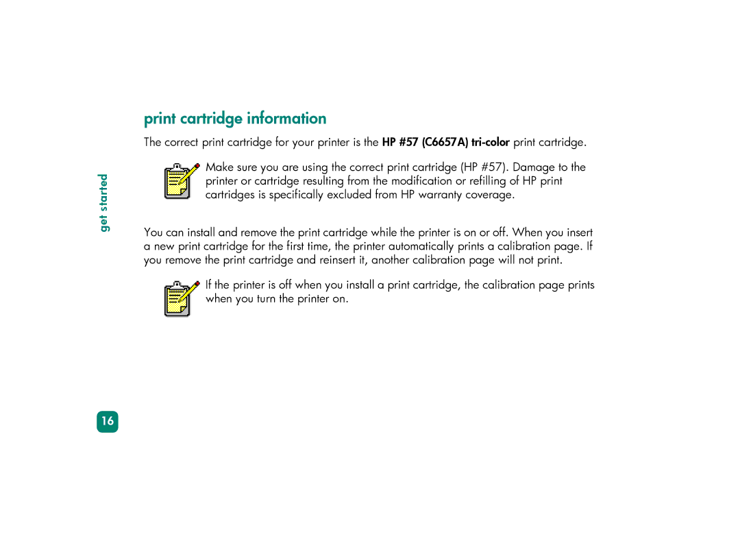 HP 230 manual Print cartridge information 