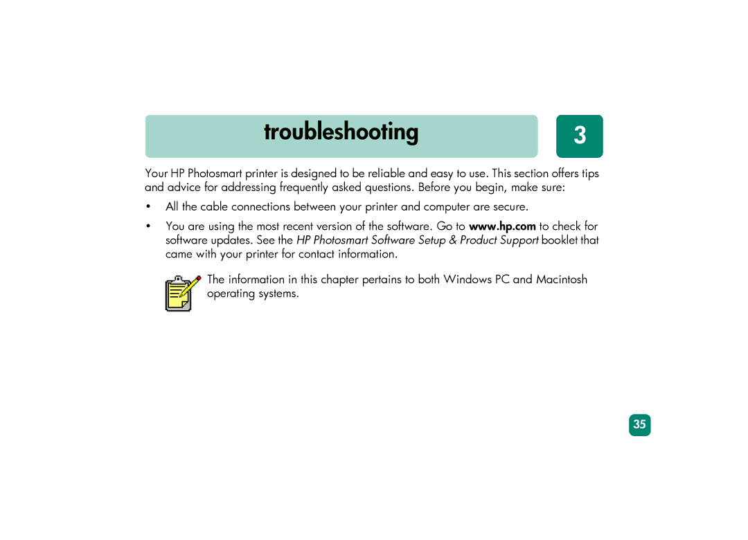 HP 230 manual Troubleshooting3 