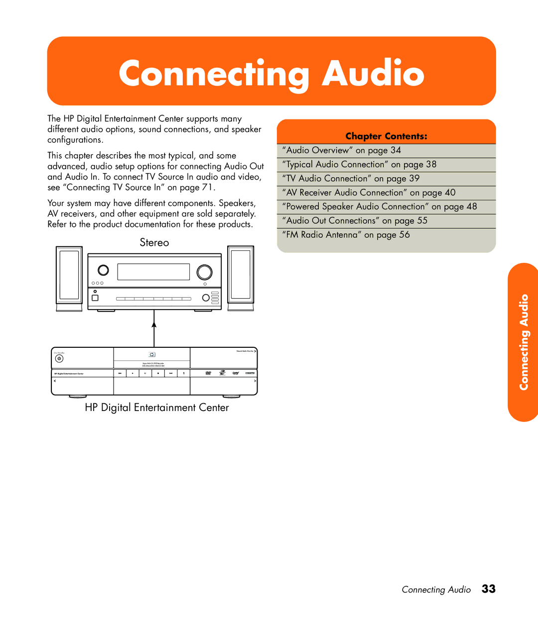 HP 2307890A manual Connecting Audio 