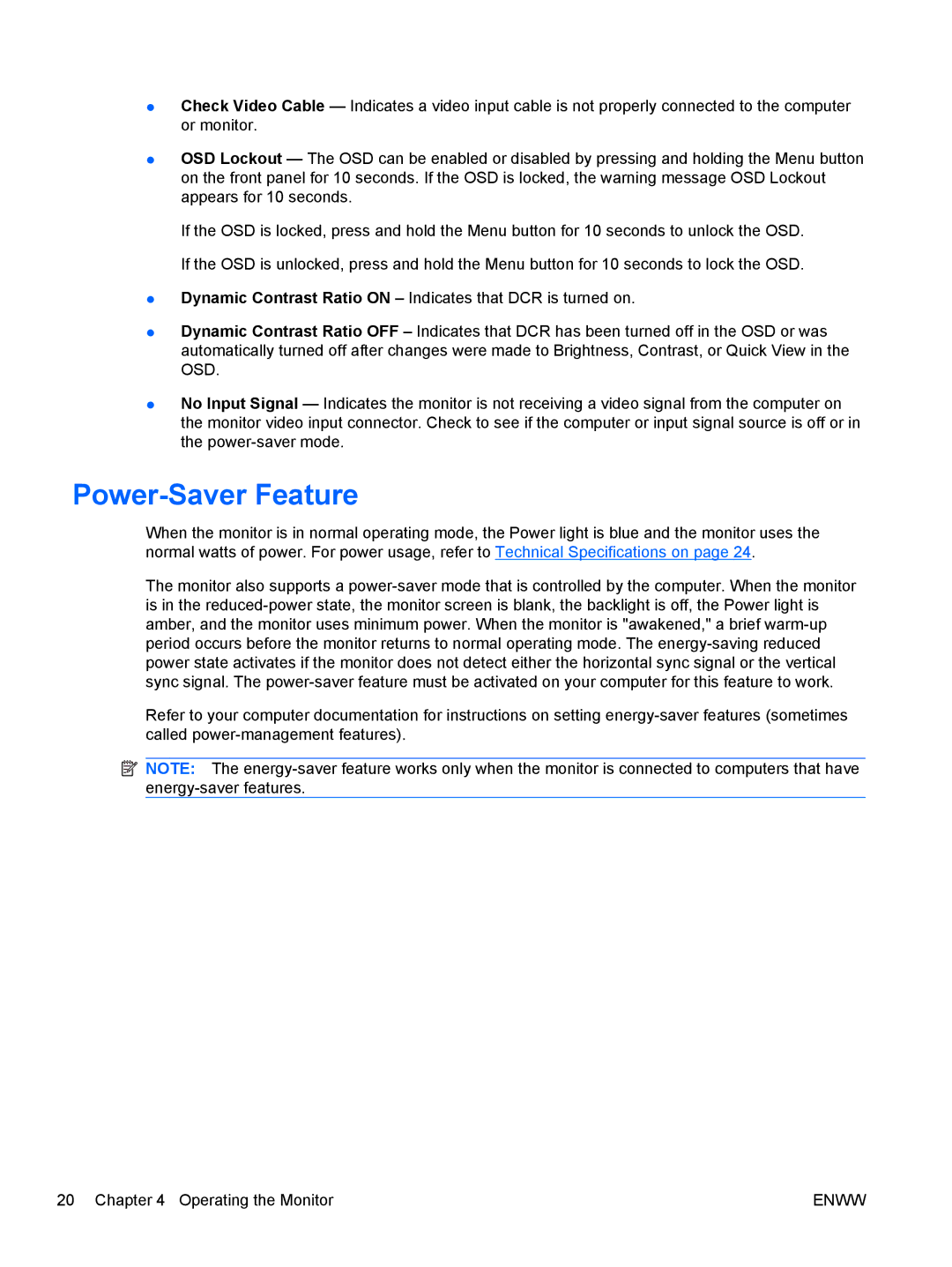 HP 2310ei manual Power-Saver Feature 