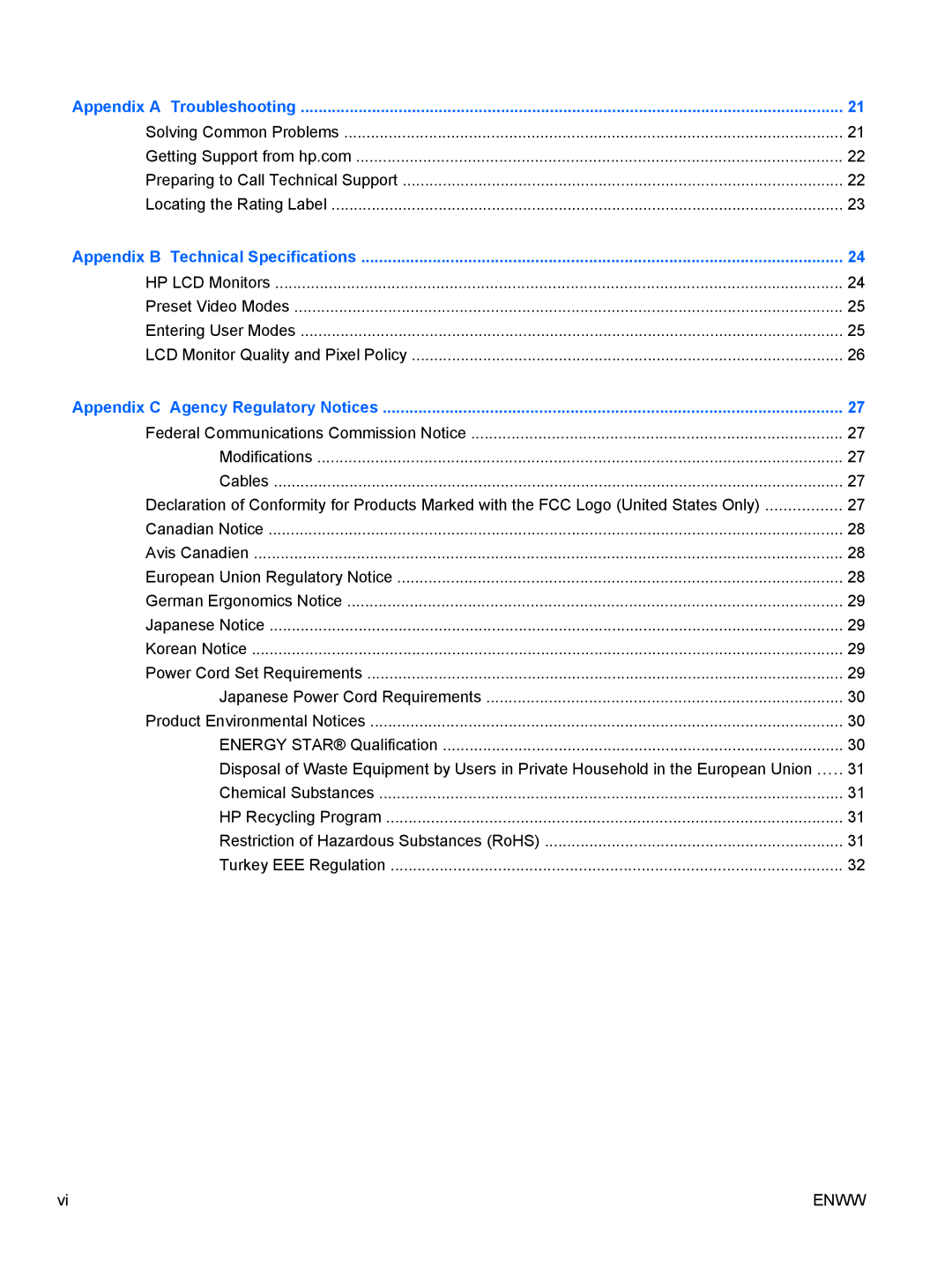 HP 2310ei manual Appendix a Troubleshooting 