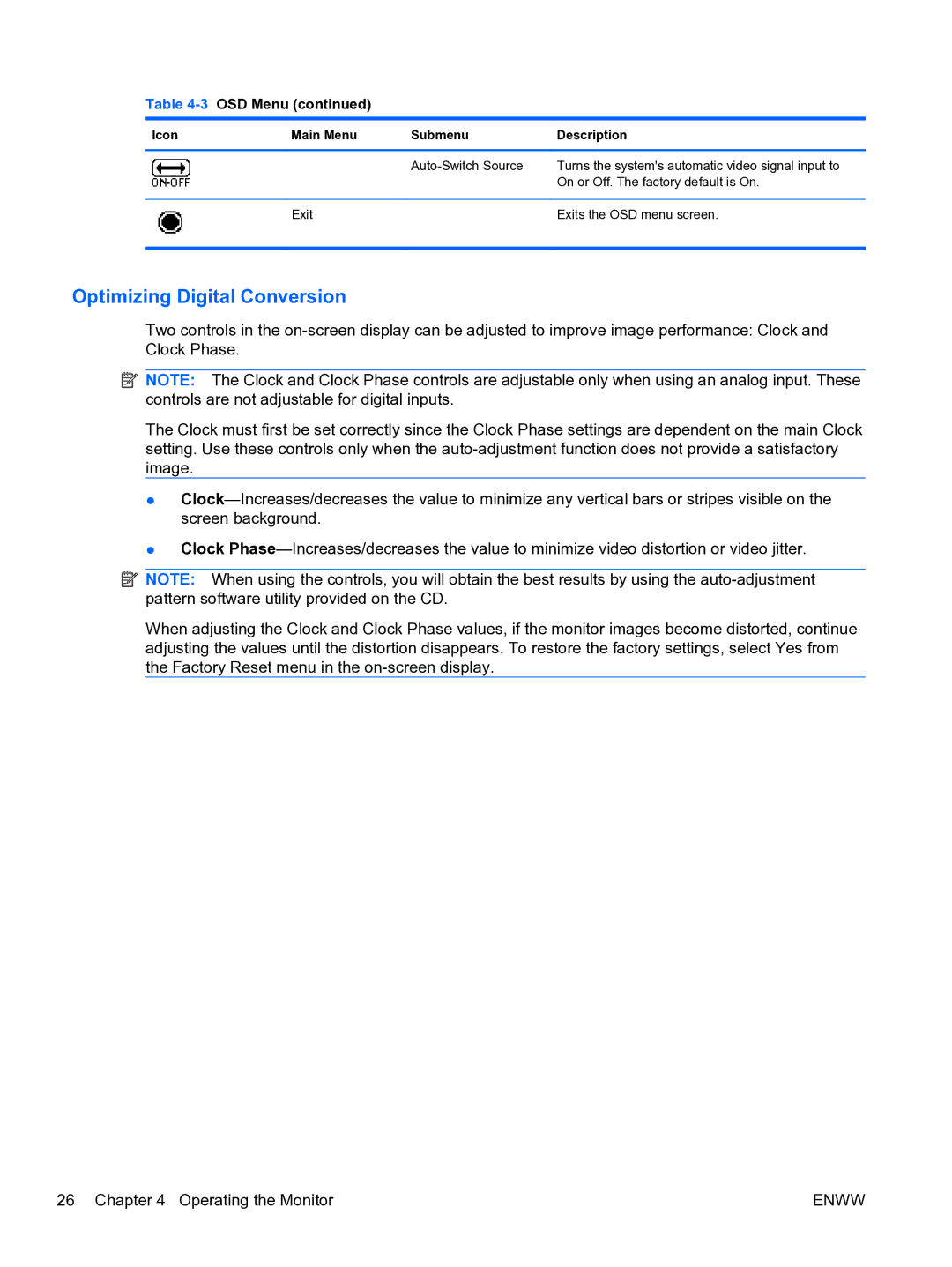 HP 2310TI manual Optimizing Digital Conversion 