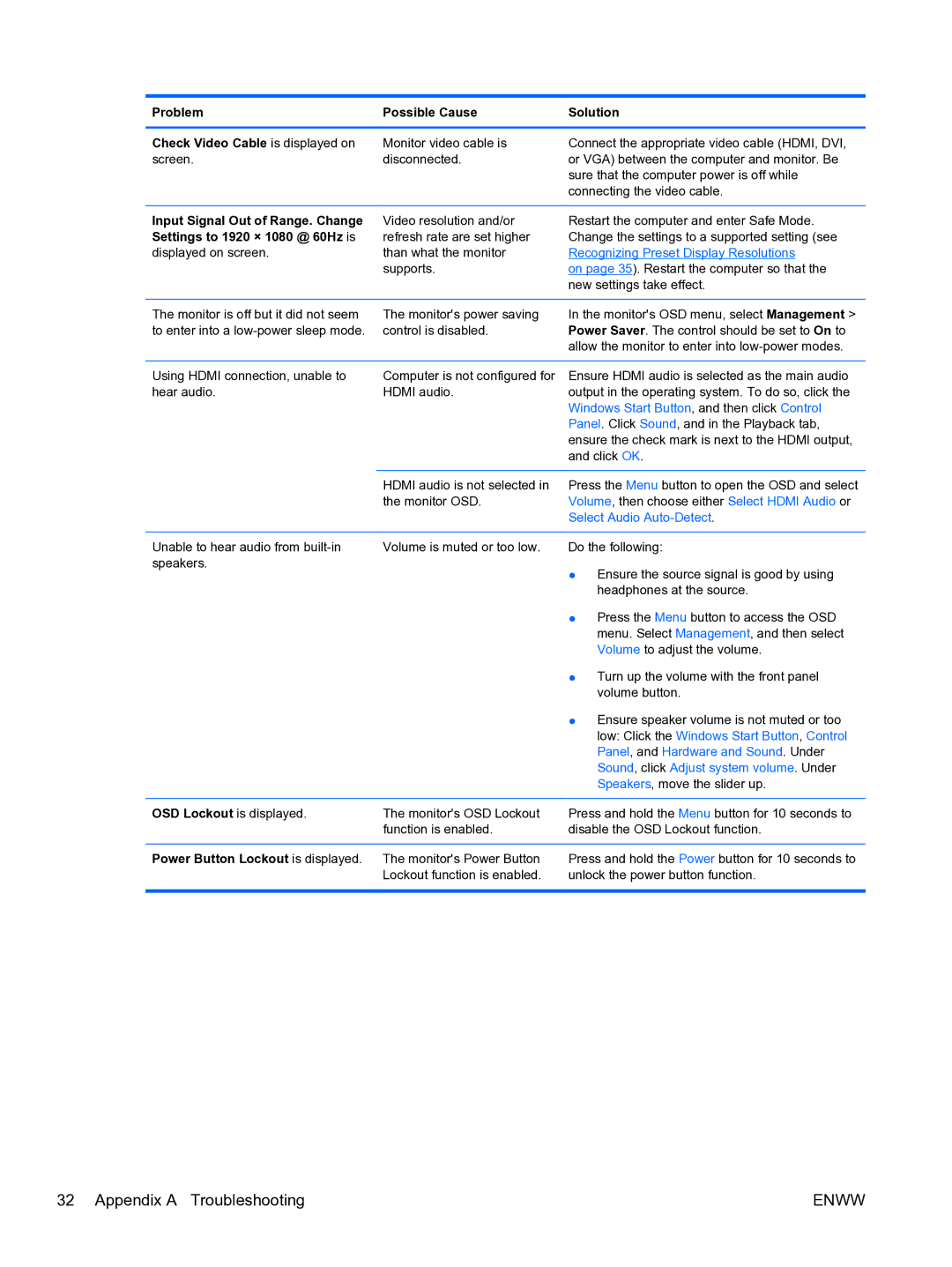 HP 2310TI manual Windows Start Button, and then click Control, Power Button Lockout is displayed 