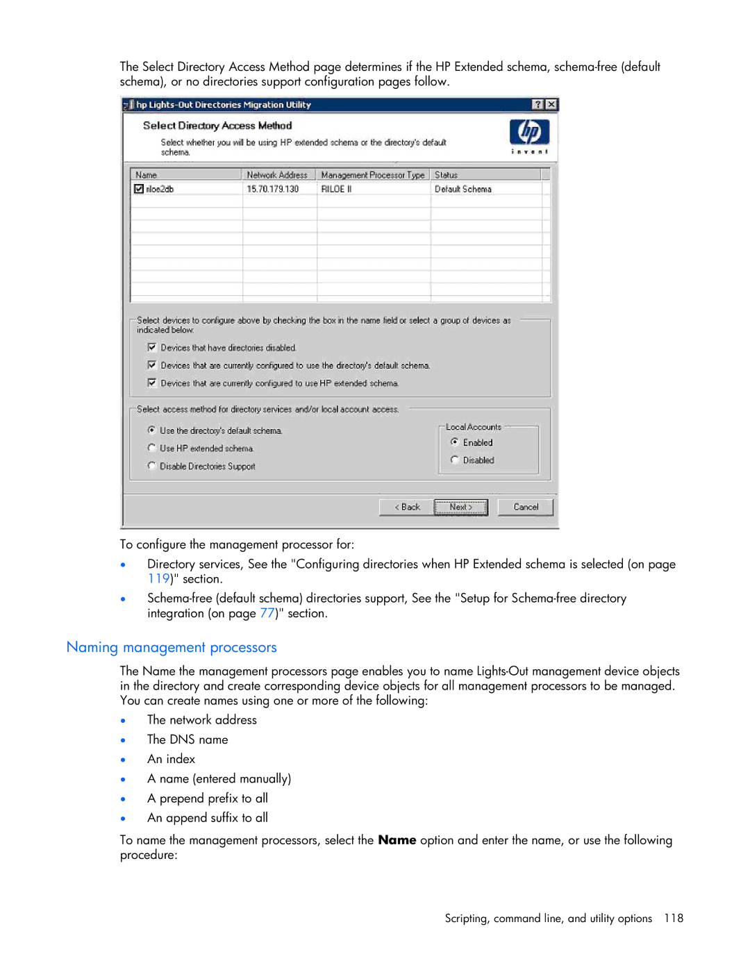 HP 232664-006 manual Naming management processors 