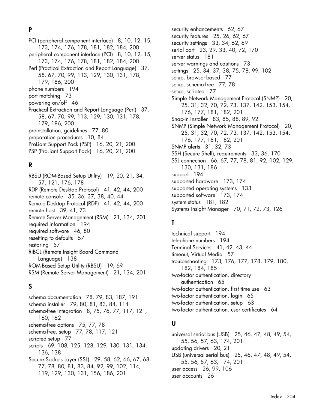 HP 232664-006 manual 16, 20, 21 