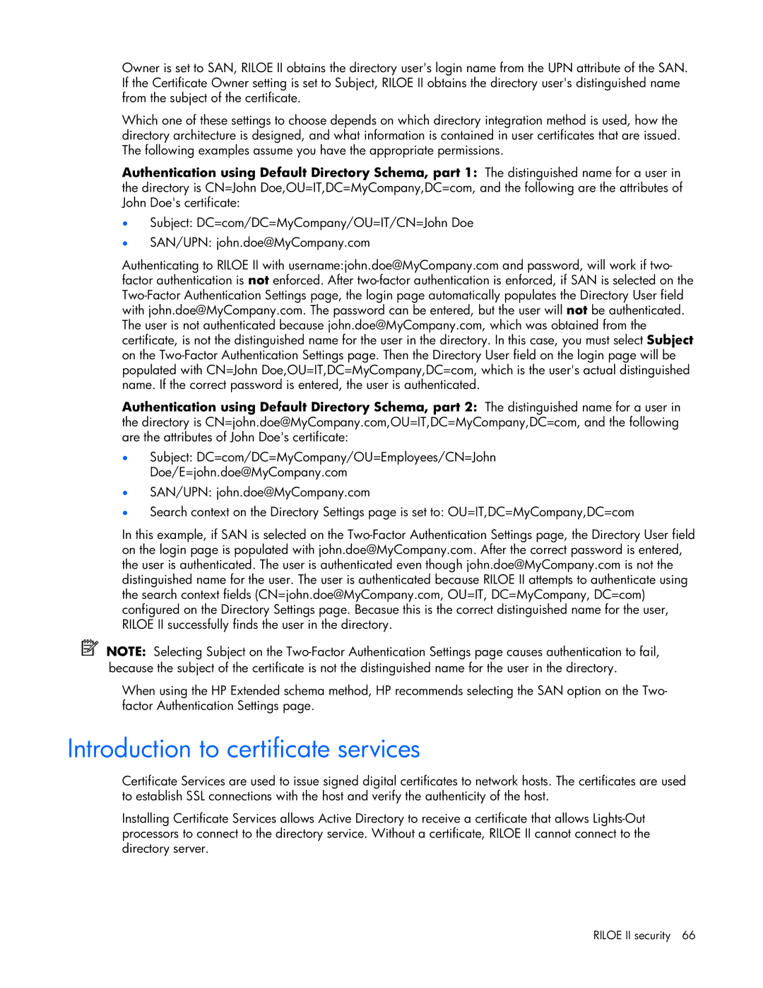 HP 232664-006 manual Introduction to certificate services 