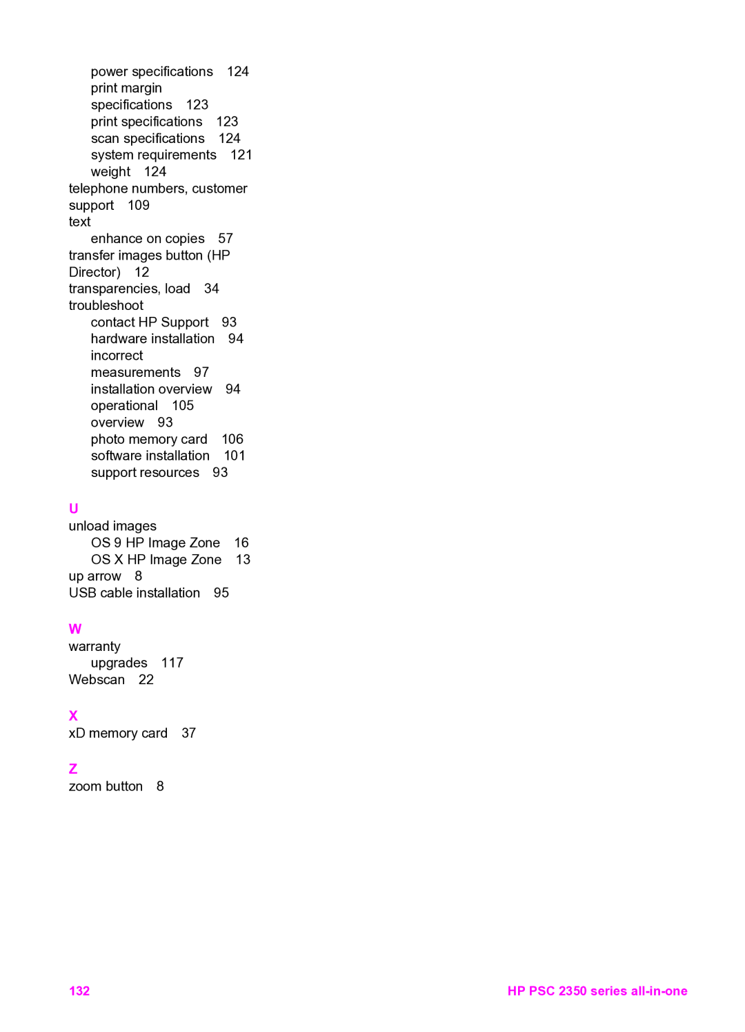 HP 2350 manual 132 