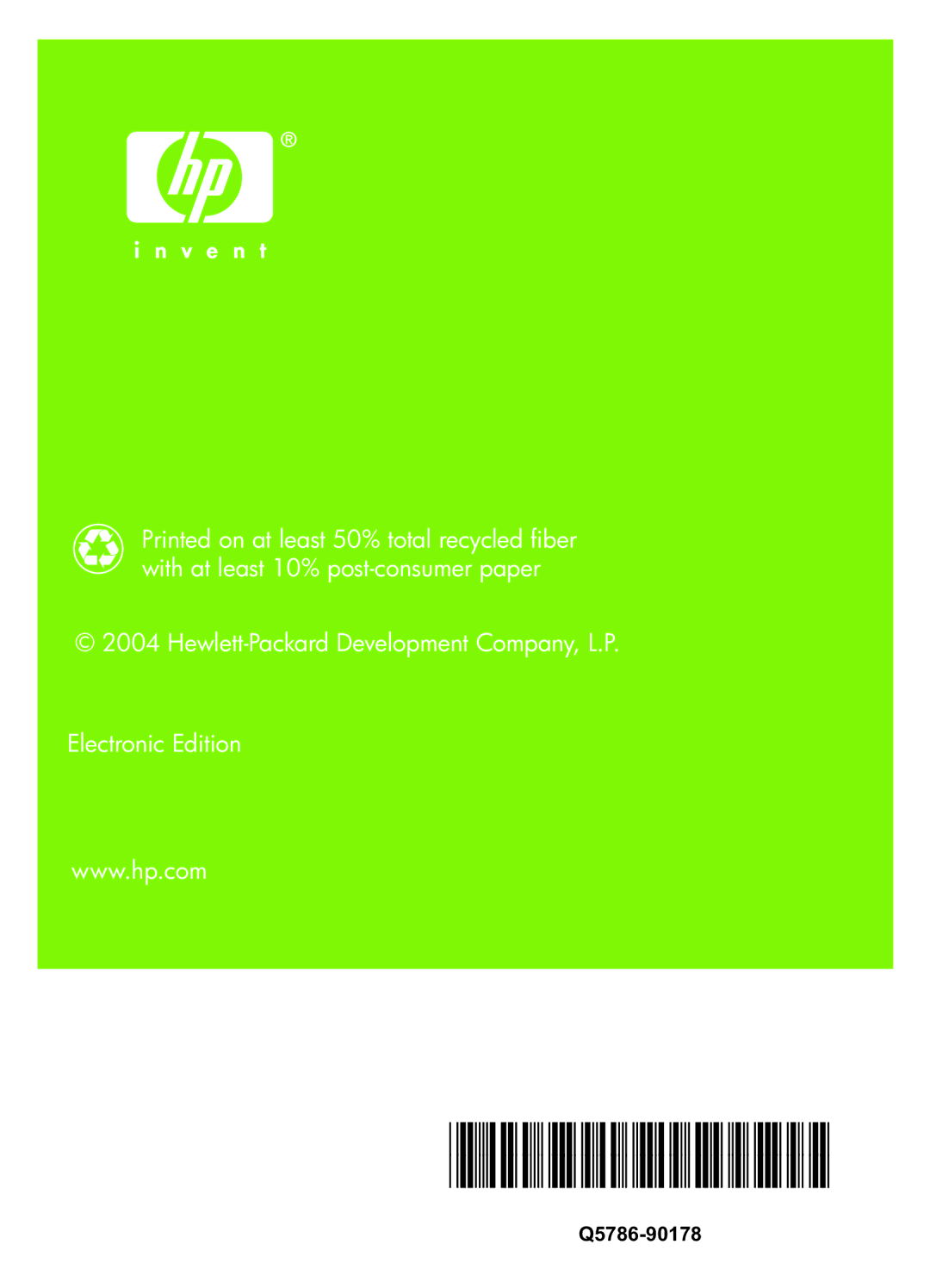 HP 2350 manual Q5786-90178 