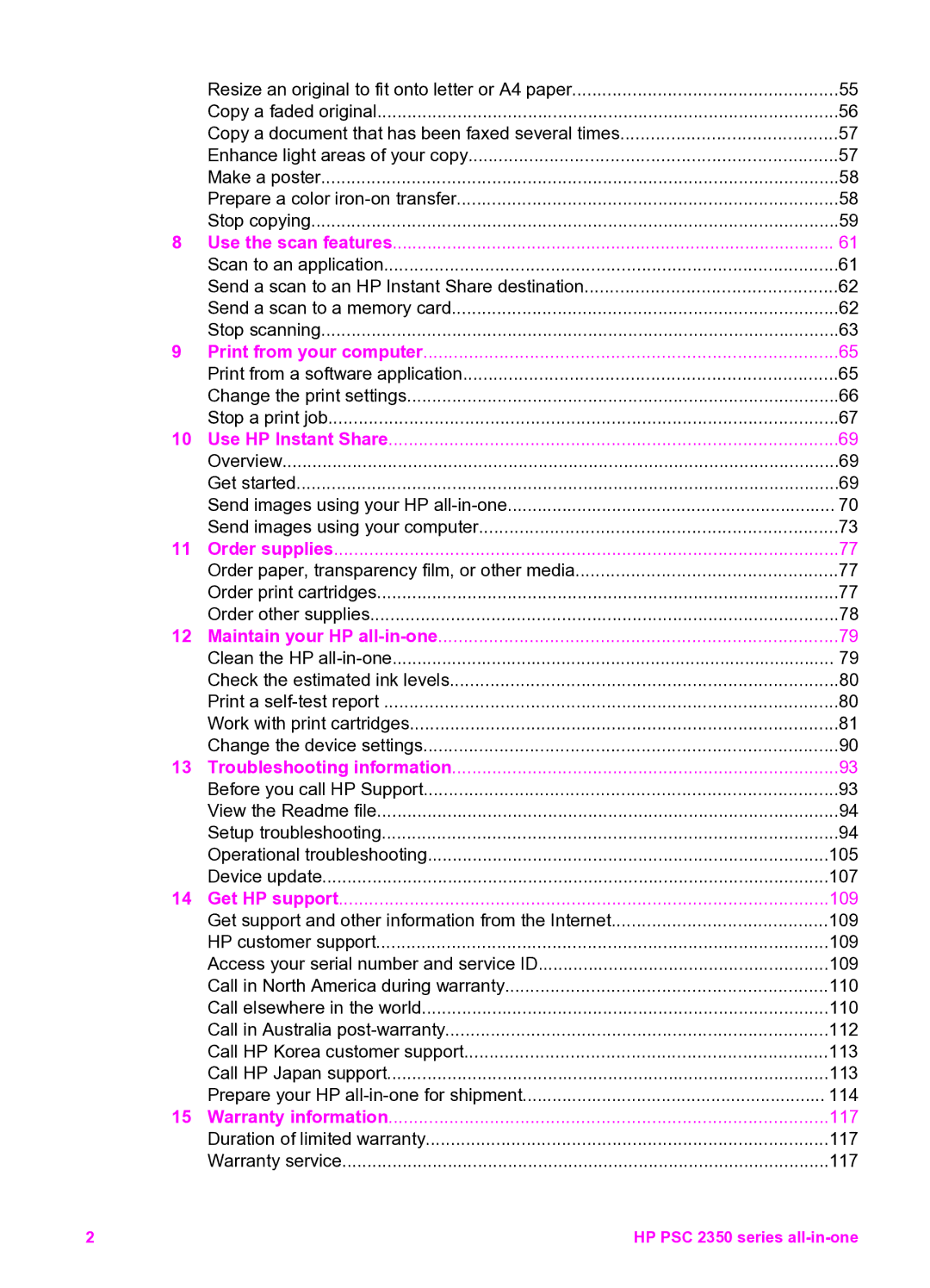 HP 2350 manual Print from your computer 