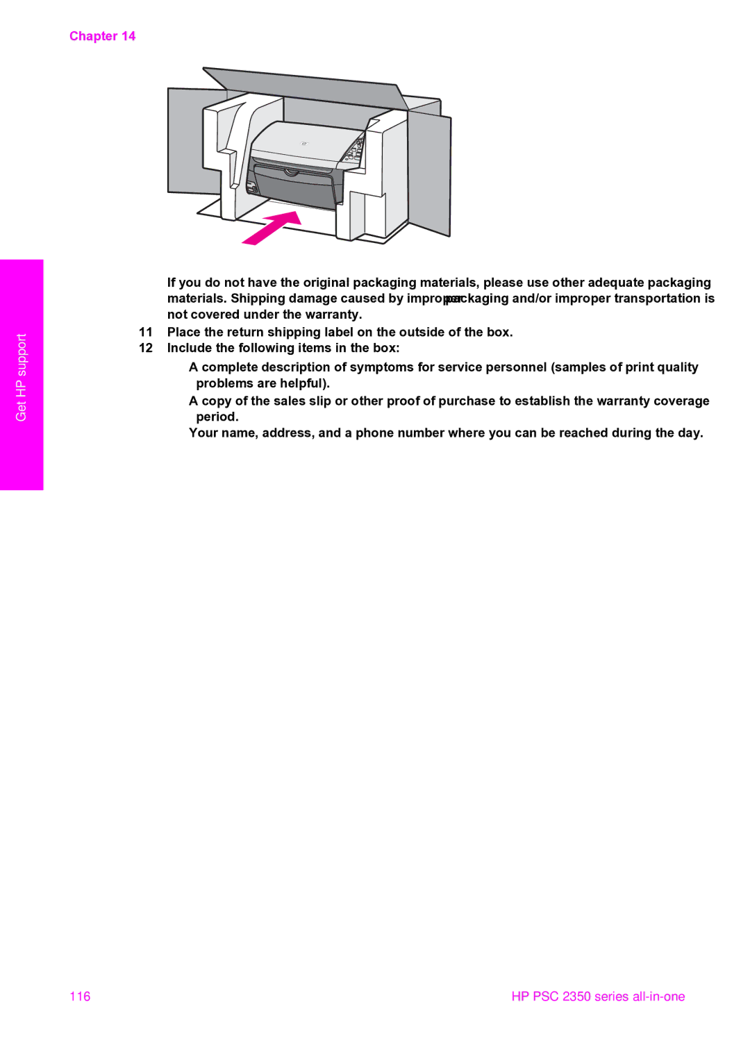 HP 2350, 2355v manual 116 