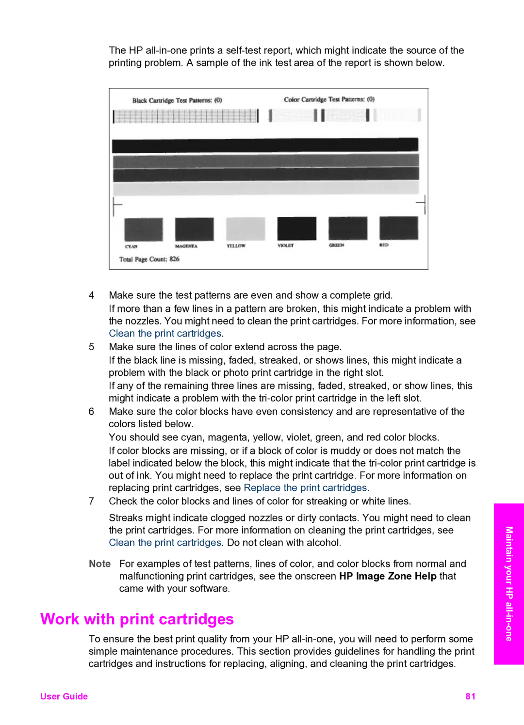 HP 2355v, 2350 manual Work with print cartridges 