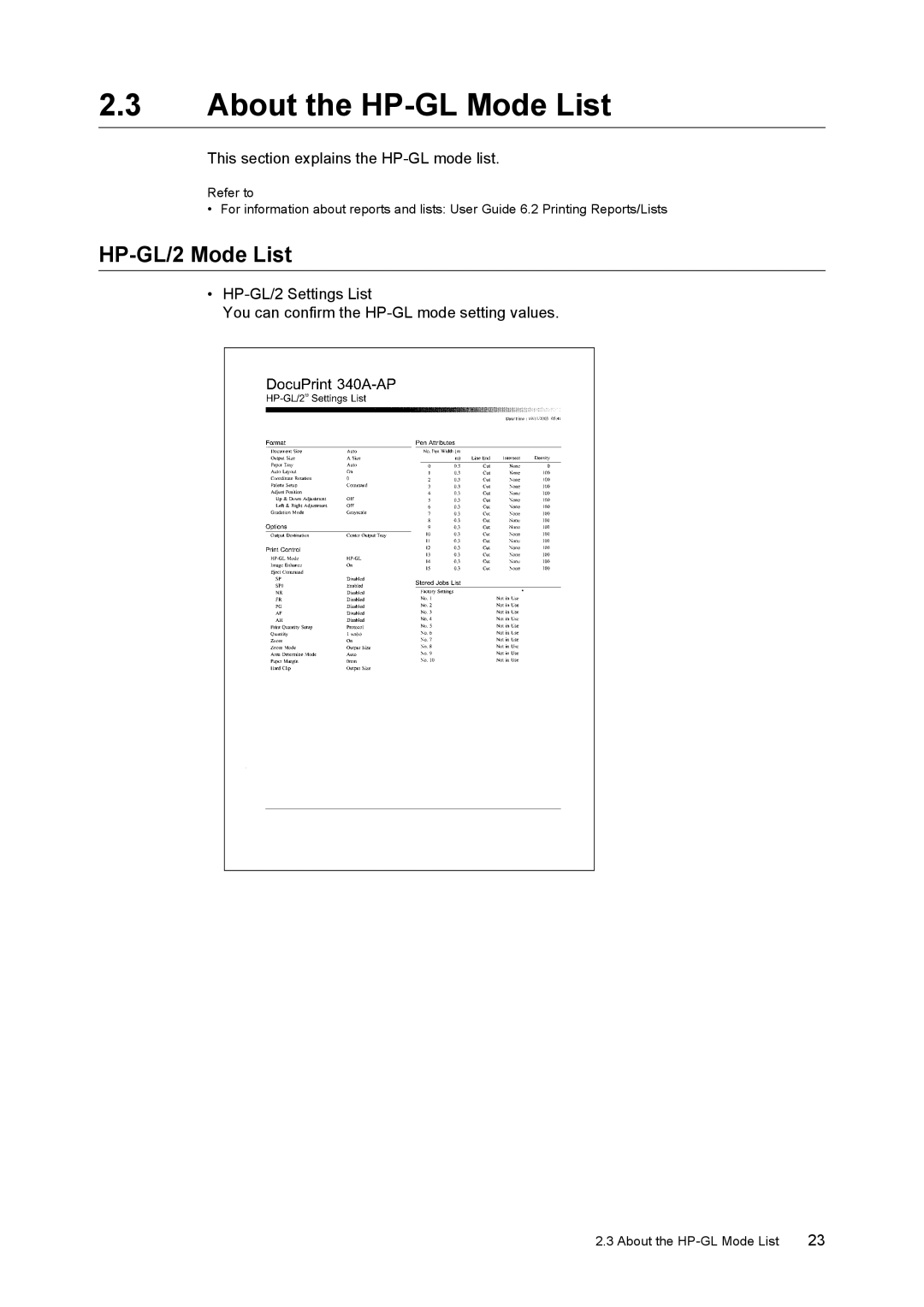 HP 340A, 240A manual About the HP-GL Mode List, HP-GL/2 Mode List 