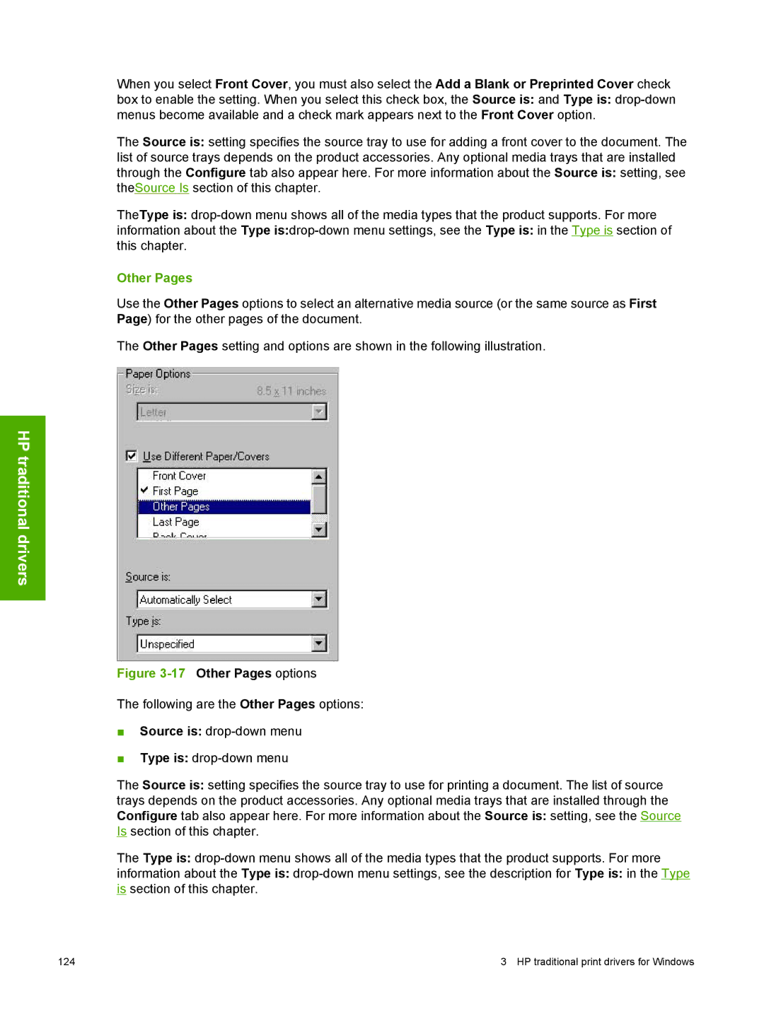 HP 2410 manual Other Pages options 