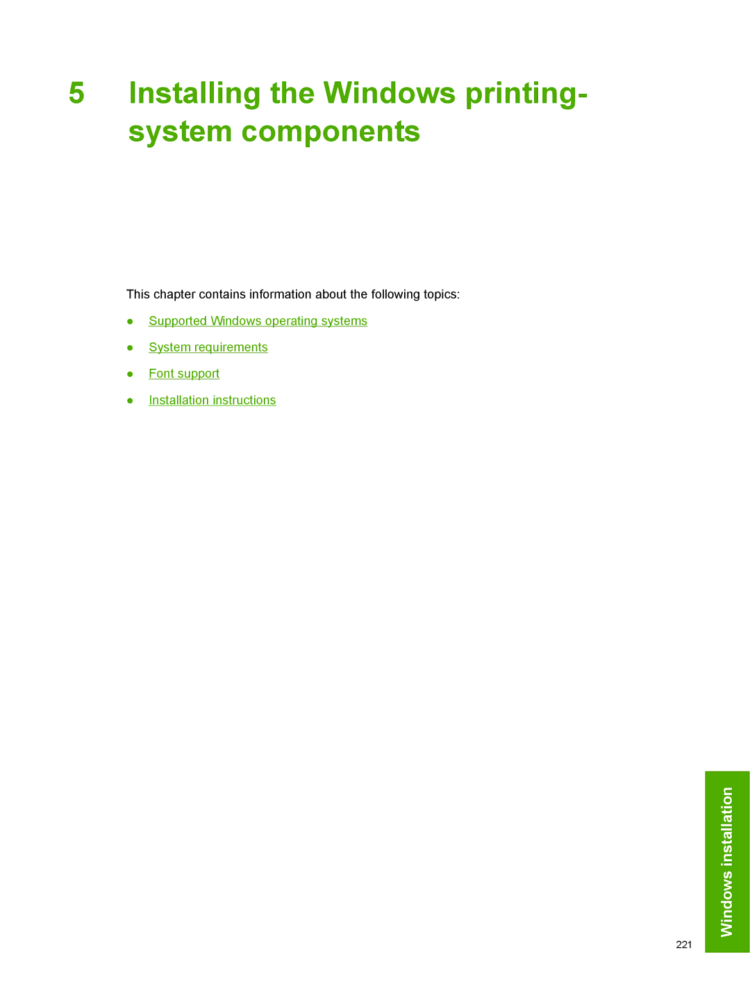 HP 2410 manual Installing the Windows printing- system components 