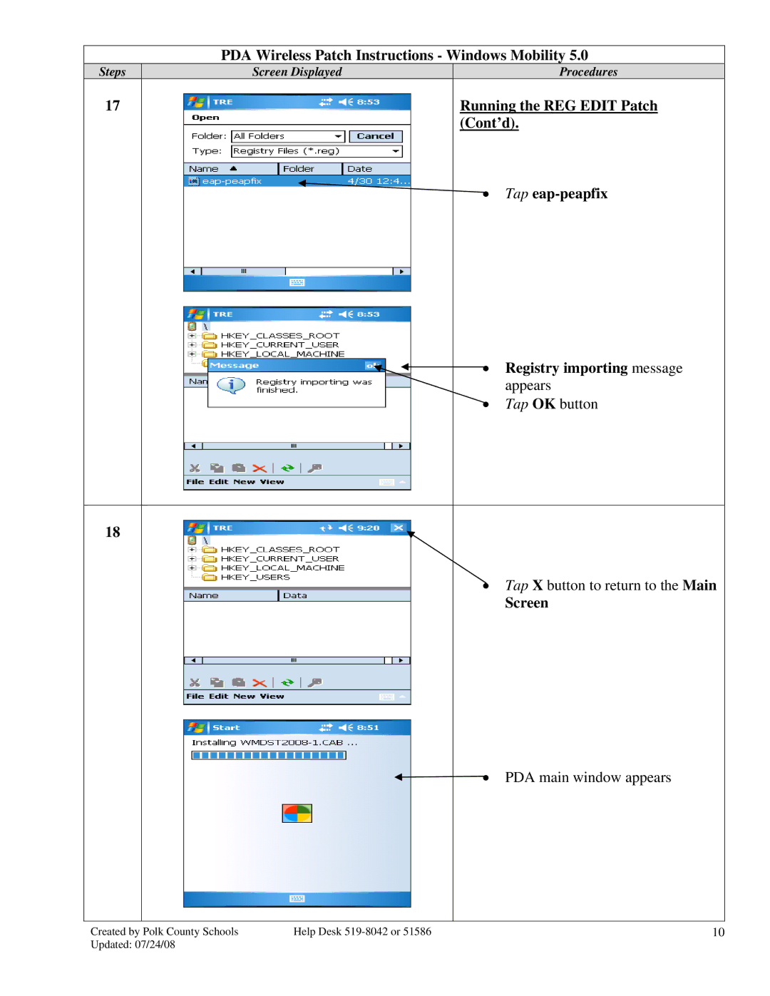 HP 2490 manual Screen 