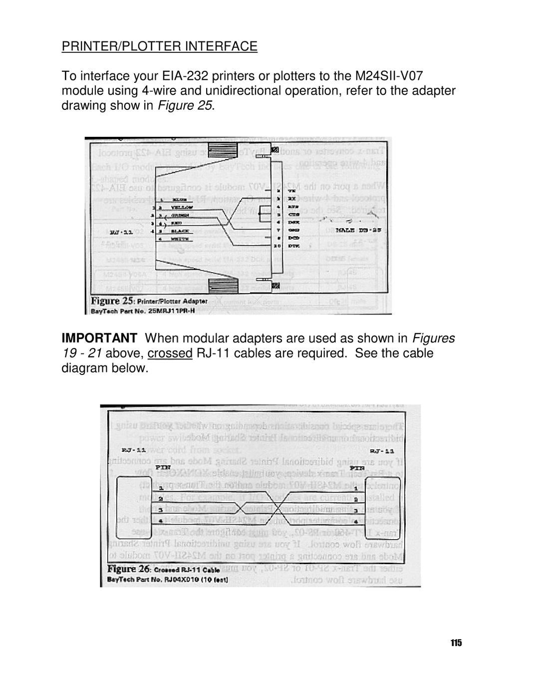 HP 24SII manual PRINTER/PLOTTER Interface 