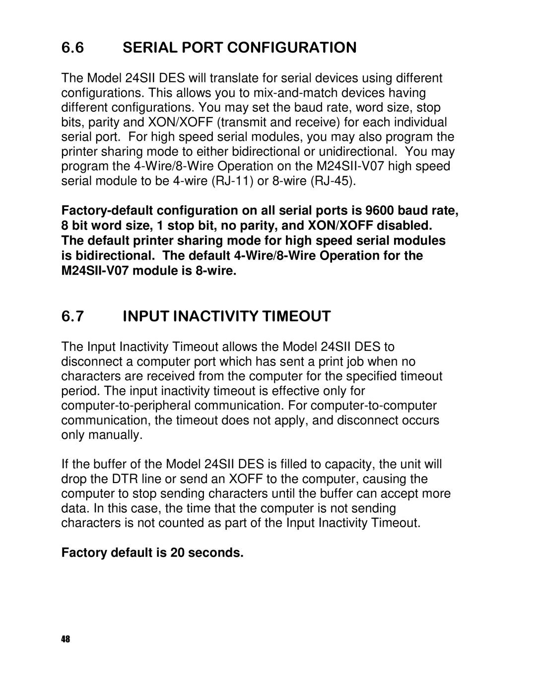 HP 24SII manual Factory default is 20 seconds 