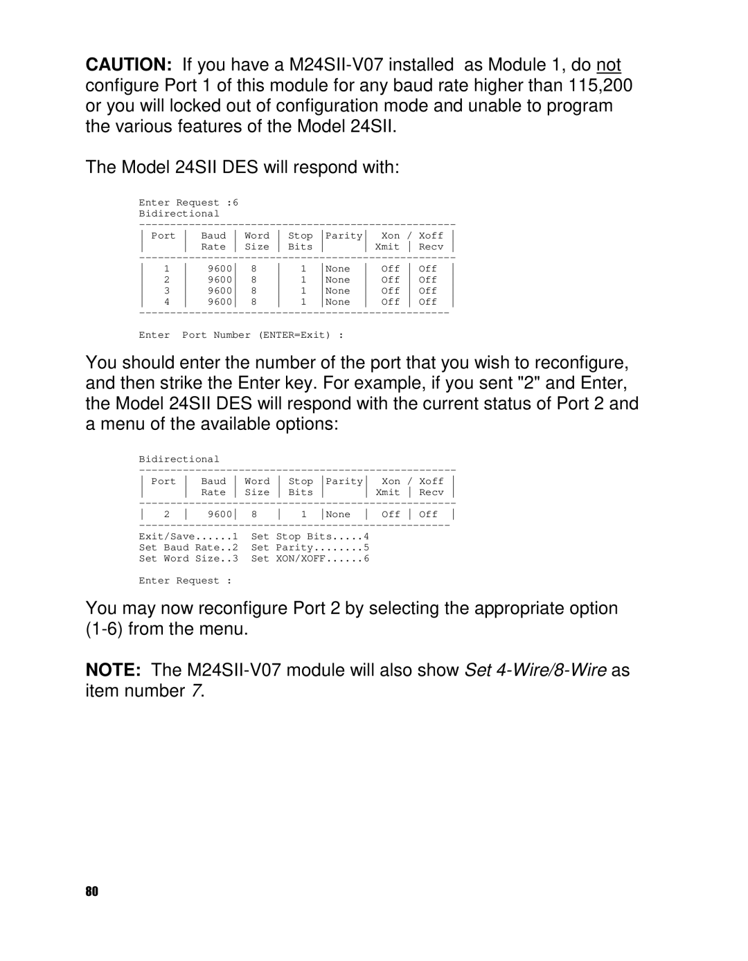 HP 24SII manual Xon/Xoff 