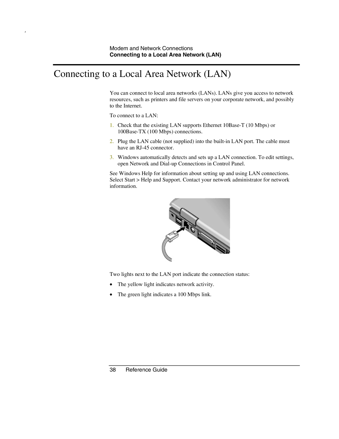 HP 2165AF, 2500, 2186AF, 2183AF, 2182US, 2182AT, 2182AF, 2181AF, 2180EA, 2180AF, 2180CA, 2509 Connecting to a Local Area Network LAN 