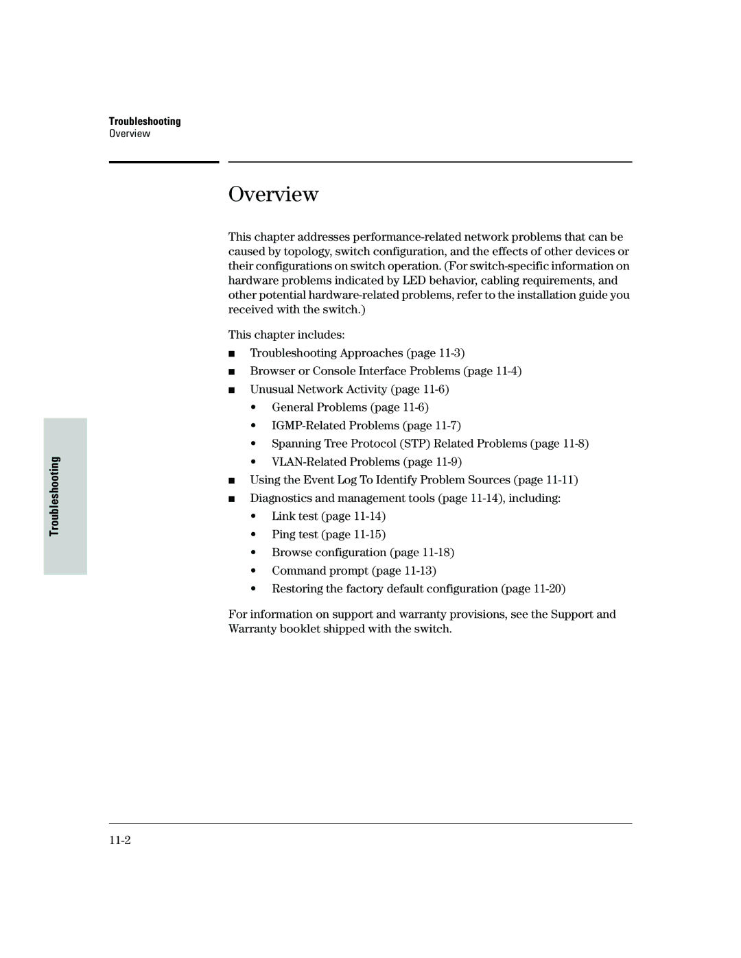 HP 2500 manual Troubleshooting, Overview 