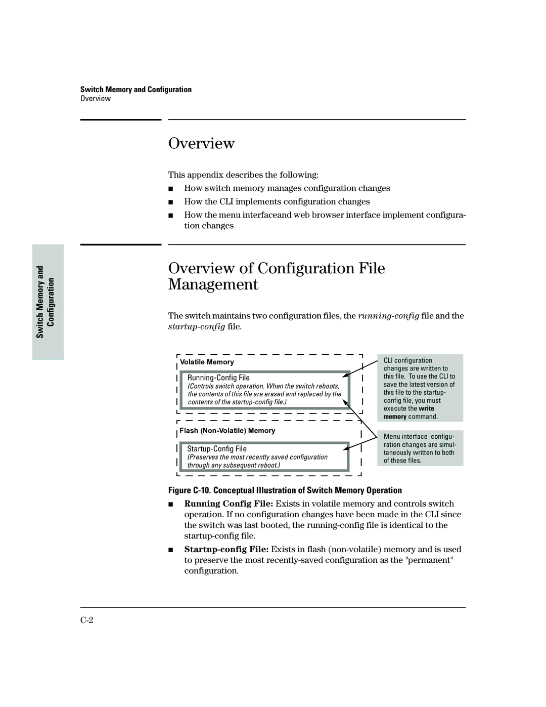 HP 2500 manual Overview of Configuration File Management, Startup-Config File 