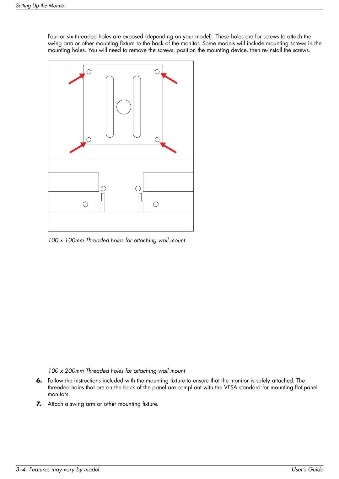 HP 2509b manual Features may vary by model User’s Guide 