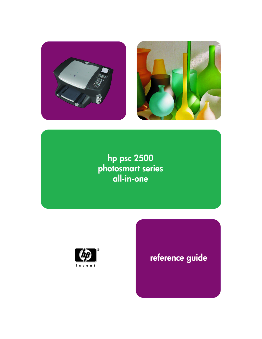 HP 2510xi manual Hp psc Photosmart series All-in-one Reference guide 