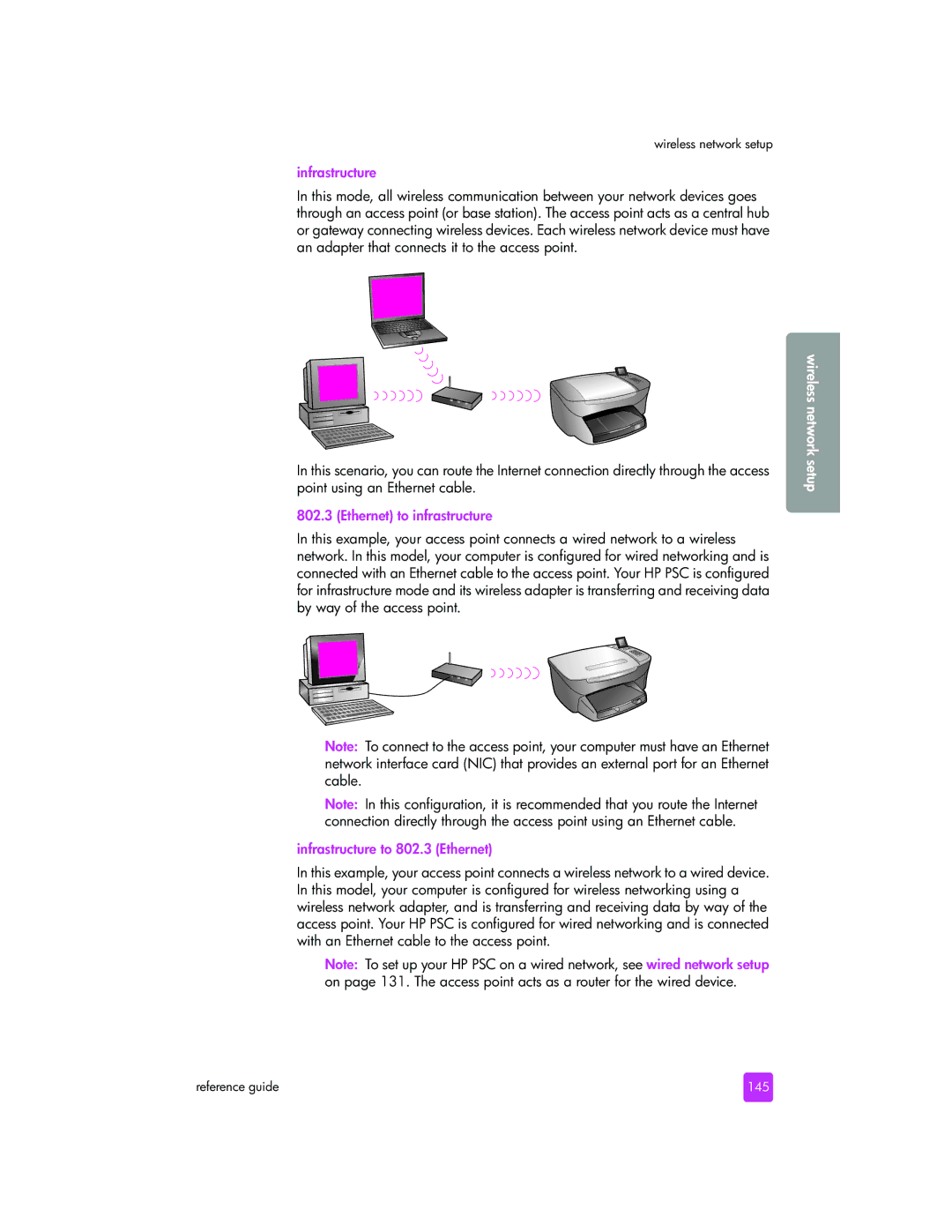 HP 2510xi manual Ethernet to infrastructure, Infrastructure to 802.3 Ethernet, 145 