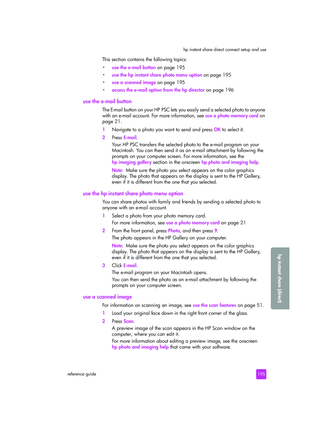 HP 2510xi manual This section contains the following topics, 195 